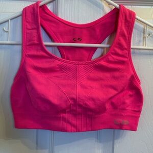 Champion Pink Sports Bra Medium Support Moisture-Wicking